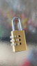 奥本密码铜挂锁 箱包锁 宿舍健身房储物柜门锁 工具箱腰圆密码锁201 实拍图