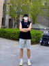 it.new男士背心夏季新款純色休閑運動無袖體恤寬松薄款純棉坎肩上衣服 白色(H) XL （偏大，建議145-165斤） 曬單實拍圖