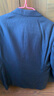 羅蒙（ROMON）中年男士西服套裝父親寬松商務(wù)休閑職業(yè)正裝中老年爸爸西裝婚禮裝 三扣寬松藏青色西服+西褲 XL 180 145-160斤 曬單實(shí)拍圖