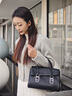 菲安妮（FION）女包2025新款公文包包女時(shí)尚單肩包托特包生日禮物 經(jīng)典黑-小款 曬單實(shí)拍圖