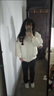 LPOX棉服女2025年棉襖棒球服冬季外套小眾設計感菱格oversize棉衣 米白 M 建議100-115斤 曬單實(shí)拍圖
