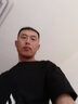 雅鹿短袖t恤男純棉圓領(lǐng)韓版寬松大碼半截袖青少年學(xué)生夏季休閑男士t恤 黑/SMILE白 3XL （重175-190斤高175-180） 曬單實(shí)拍圖