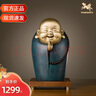 銅師傅銅擺件我心常樂(lè)工藝品禪意小沙彌小和尚 送客戶朋友開(kāi)業(yè)喬遷禮物 曬單實(shí)拍圖