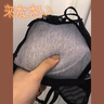 維多利亞宮廷蕾絲文胸 新款性感超薄兔耳朵水晶杯內(nèi)衣大胸顯小防凸點(diǎn)文胸套裝黑色 文胸+內(nèi)褲S 70/32B 配內(nèi)褲 曬單實(shí)拍圖