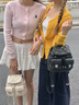 歐時(shí)納（JUST STAR）口袋雙肩包女款2025年新款大容量通勤輕便旅游雙肩背包女書(shū)包學(xué)生 曬單實(shí)拍圖