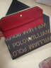 WILLIAMPOLO保羅錢(qián)包女士防盜刷長(cháng)款中國紅色送禮時(shí)尚簡(jiǎn)約手拿包多功能手包 191481紅色-A款 曬單實(shí)拍圖