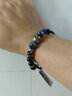 口力米大COLIMIDA原創(chuàng  )設計【皆空】925銀轉運珠手鏈男女黑瑪瑙手工皮繩DIY編織手繩 手工編織（內周長(cháng)18CM） 曬單實(shí)拍圖