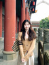 DXOT撞色V領(lǐng)軟糯毛衣開衫女2025早秋季新款慵懶學(xué)院風(fēng)針織衫外套上衣 卡其色 M 【建議90-105斤】 曬單實(shí)拍圖
