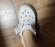 斯凱奇（Skechers）【成毅同款】春夏海豚泡泡鞋|女輕質(zhì)厚底洞洞鞋清新百搭涼拖鞋 乳白色/OFWT 38 曬單實拍圖