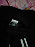 鴻星爾克（ERKE）運動(dòng)褲男休閑長(cháng)褲國潮男生褲子撞色條紋吳哥同款針織衛褲跑步褲 正黑 L(體重125-135斤) 曬單實(shí)拍圖