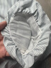 百圖betu女裝夏季新款連衣裙條紋帶蕾絲披肩減齡顯瘦裙子2405T73 藍白條 M 曬單實拍圖