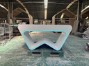展廳展臺(tái)展示臺(tái)烤漆體驗(yàn)桌產(chǎn)品展示柜中島展覽展柜陳列柜定制 2000*600*800 曬單實(shí)拍圖