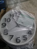 康巴絲（COMPAS）12英寸鐘表立體創(chuàng  )意掛鐘客廳掛表石英鐘時(shí)尚現代時(shí)鐘表 2947白色 曬單實(shí)拍圖