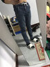 濮仕豪【兩條裝】秋冬季牛仔褲男 微彈微修身潮流時(shí)尚直筒休閑百搭長褲 GS-607藍(lán)色+139灰色 33碼【（2尺6）體重140-150斤】 曬單實(shí)拍圖