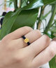 悠萊黃金玫瑰花編織戒指女999足金蓮花轉(zhuǎn)運(yùn)珠紅繩戒指送閨蜜女友禮物 蓮花戒指+紅繩 約0.3g 曬單實(shí)拍圖