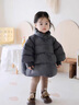 G.duck小黃鴨童裝女童羽絨棉服加厚面包服冬季兒童外套保暖女孩衣服立領(lǐng) 女童服氣質(zhì)灰 100 建議2~3歲【 90-100】cm 曬單實(shí)拍圖