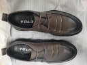 VOLO犀牛男鞋商务休闲皮鞋男士软皮软底舒适正装皮鞋 灰色 38  实拍图