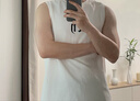 CHINISM  CH赤塵美式純棉背心男夏季潮流休閑寬松運(yùn)動(dòng)無(wú)袖坎肩t恤高級(jí)感 黑色 M 曬單實(shí)拍圖