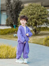 齊齊熊（ciciibear）[空空棉]男童秋裝套裝兒童2025新款運動(dòng)服寶寶衛衣早秋外套外出 棱鏡紫 100 曬單實(shí)拍圖