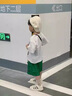 FNJ KIDS男童短袖T恤套裝2025夏季帥氣寶寶休閑短褲衣服兒童兩件套 綠色 100 （建議身高90-100cm） 曬單實拍圖