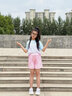 小豬彼特女童運(yùn)動速干衣套裝2025新款夏季跑步羽毛球訓(xùn)練服兒童休閑網(wǎng)球服 18908紫色+18410紫色【套裝】 120 cm 曬單實(shí)拍圖