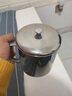 嘉玘食品級316不銹鋼泡茶杯懷舊老式茶缸子帶蓋口杯304杯子水杯大容量 主圖款（316）13CM單層水杯帶蓋 曬單實(shí)拍圖