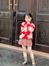 小豬彼特女童百褶裙洋氣秋冬2025新款女孩紅色新年半身裙兒童短裙冬季裙子 4383紅格子半身裙【毛呢】 110 cm 曬單實(shí)拍圖