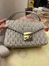Cuud情人節禮物真皮女包褶皺包包女高級質(zhì)感小方包小眾斜挎女包夏季 元素灰 曬單實(shí)拍圖