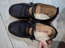 百麗（Belle）羊皮豆豆小皮鞋女商場(chǎng)同款百搭休閑媽媽單鞋A5U1DAM4 黑色 34 曬單實(shí)拍圖