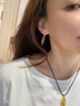 中鑫珠寶黃金水滴耳環(huán)女足金999.9大圈金耳墜時尚幾何耳圈女 【現(xiàn)貨】4.74g 曬單實拍圖