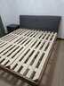 大自然 實(shí)木床 臥室家具白蠟木主臥實(shí)木床 1.8x2米雙人床架【B48】 高腳款+床頭柜570A*1 180*200CM 曬單實(shí)拍圖
