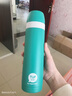 特百惠（Tupperware）保溫杯500ml煲粥燜燒壺不銹鋼真空男女保溫保冷水杯子 新款細(xì)砂綠 500ml 曬單實(shí)拍圖