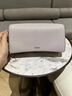 愛步（ECCO）手提包單肩包 女士牛皮包包通勤 小號方包9108000 HL灰褐色910800090387 曬單實拍圖