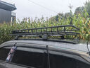 韓特汽車(chē)車(chē)頂行李架通用SUV車(chē)載行李架車(chē)頂框行李筐旅行架車(chē)頂架貨架 SUV鯊魚(yú)橫桿+U型件+網(wǎng)雨布繩 黑色180*97cm 曬單實(shí)拍圖