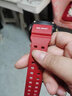 適配卡西歐g-shock泥王手表表帶gg-1000/GWG-100/GSG-100橡膠配件原裝迷彩扣 紅色-銀扣 曬單實(shí)拍圖