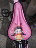 Tooquv 自行車(chē)坐墊套兒童加厚柔軟硅膠坐墊平衡車(chē)座墊套童車(chē)車(chē)座墊套 大號粉色公主女孩-配防水罩 曬單實(shí)拍圖