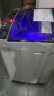 志高（CHIGO）7.5公斤家用全自动洗衣机大容量租房公寓智能波轮洗脱一体机带风干功能XQB75-2010宝石灰 实拍图