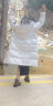 鸭鸭（YAYA）中长款羽绒服女冬季新款时尚洋气派克服高端防寒服运动外套ZL 白色 M 实拍图