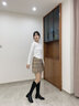 ZHR長筒靴女秋冬簡約不過膝女靴韓版氣質(zhì)騎士靴女 BL196 黑色 37  曬單實拍圖