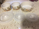 陶趣居 貓咪圓形陶瓷保鮮碗帶蓋套裝家用微波爐加熱飯盒冰箱保鮮盒 小號保鮮碗 曬單實(shí)拍圖