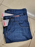 獅子聰    2025夏季牛仔短褲薄款直筒5分褲子男士馬褲五分褲休閑中褲 206藍色款+送206藍色 32(2尺5) 曬單實(shí)拍圖