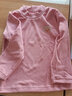 童校生（TONGXIAOSHENG）嬰兒德絨高領(lǐng)打底衫長(cháng)袖T恤0-3歲冬裝男童加絨保暖小童女寶寶上衣 粉色 100cm 曬單實(shí)拍圖