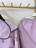 朵朵·可可24秋冬季新款純棉剪花布可愛(ài)寬松長(cháng)袖女家居服睡衣套裝 粉紫 M (160) 曬單實(shí)拍圖