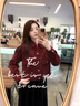 熙世界輕奢絨感粗花呢小香風(fēng)外套女小個(gè)子短款?yuàn)A克上衣新款 海棠紅 M 曬單實(shí)拍圖