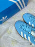 adidas「T頭鞋」STADT經(jīng)典時(shí)尚薄底運動(dòng)板鞋男女阿迪達斯三葉草   藍色/亮白/漢玉白   40.5 曬單實(shí)拍圖