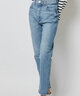 moussy【新復(fù)古回潮】ISM系列新款復(fù)古做舊錐形牛仔褲女010FSA12-2260 110藍(lán)色 M 曬單實(shí)拍圖