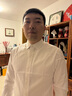 十如仕襯衫男長(cháng)袖高端白襯衣純棉高支免燙抗皺商務(wù)休閑正裝  301 白色修身版 均碼 41/87【180/96A】 曬單實(shí)拍圖