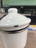 經(jīng)典搪瓷水杯加厚琺瑯搪瓷杯懷舊老式鐵茶缸茶杯搪瓷口杯蓋杯奶杯搪瓷杯子 9CM 包邊白色搪瓷蓋杯 450ml 曬單實(shí)拍圖