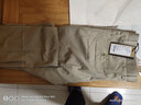 浪登商務(wù)休閑褲男士中年寬松褲子純色棉質(zhì)秋季季彈力爸爸直筒長(cháng)褲 YC059-卡其色|雙褶 薄款 31 (2.39尺)79.5cm 曬單實(shí)拍圖