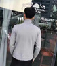 爵少 （2件裝）毛衣男高領(lǐng)2022秋冬季潮流針織衫男士韓版修身毛線衣純色休閑打底衫男裝 白色灰色 170/L建議115-130斤 曬單實(shí)拍圖